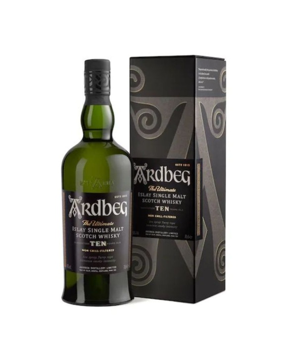 Whisky Ardbeg 10 Ans Bouteille Sous Étui 46% 70cl