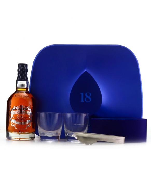 Whisky Chivas Regal 18 Jahre Geschenkset "The Drop"