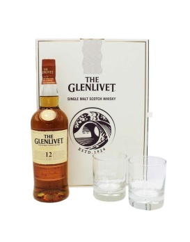 Coffret The Glenlivet 12 Jahre + 2 Gläser 70cl 40%
