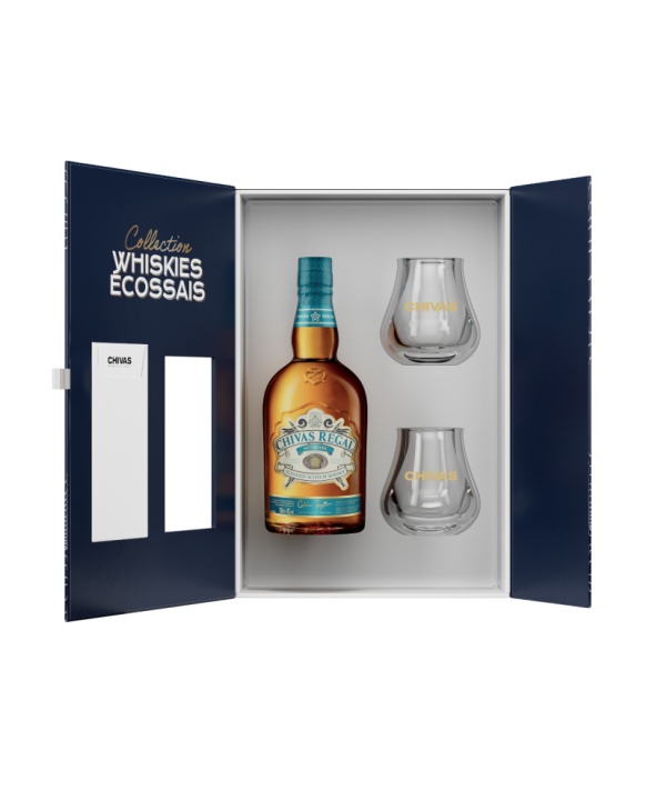 Coffret Chivas Mizunara + 2 verres 70cl 40%