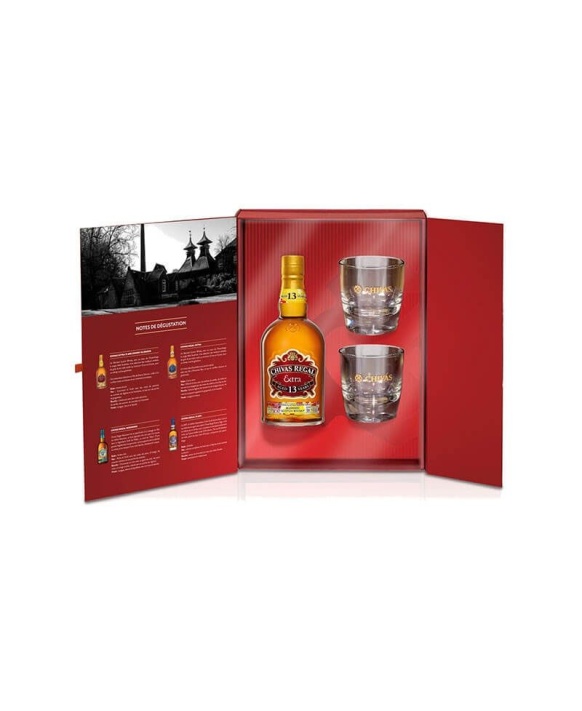 Coffret Chivas Extra 13 Ans Oloroso Sherry + 2 verres 70cl 40%