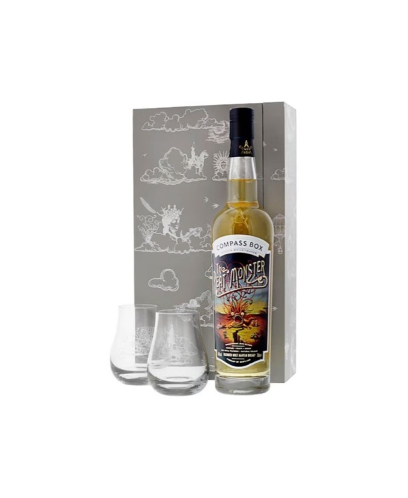 Whisky THE PEAT MONSTER Coffret 2 Verres 70cl 46%