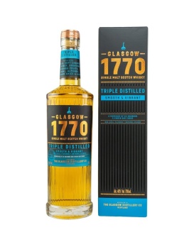 Whisky Glasgow 1770 Triple Distilled in Case 70cl 46%