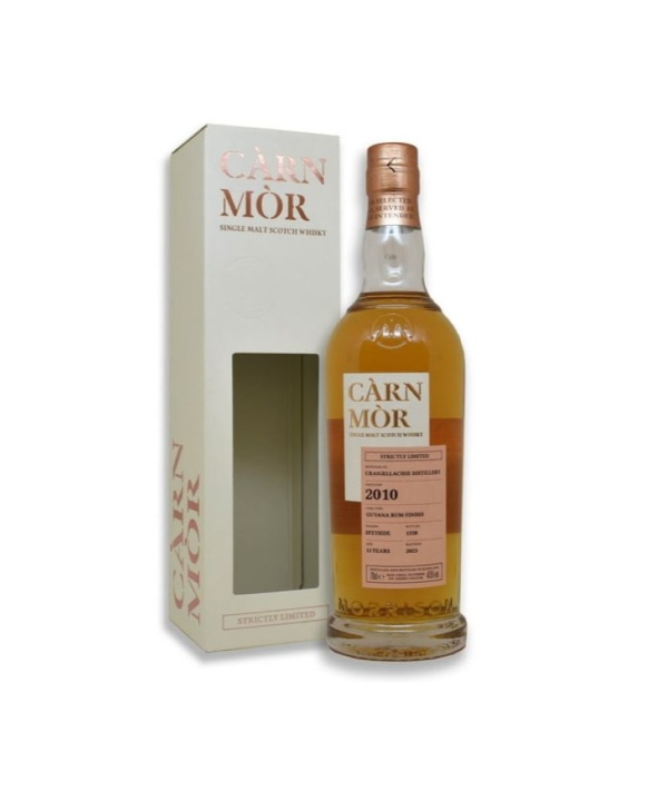 Whisky Càrn Mòr Craigellachie 12 Ans 2010 Guyana Rum Finish Sous Étui 70cl 47,5%