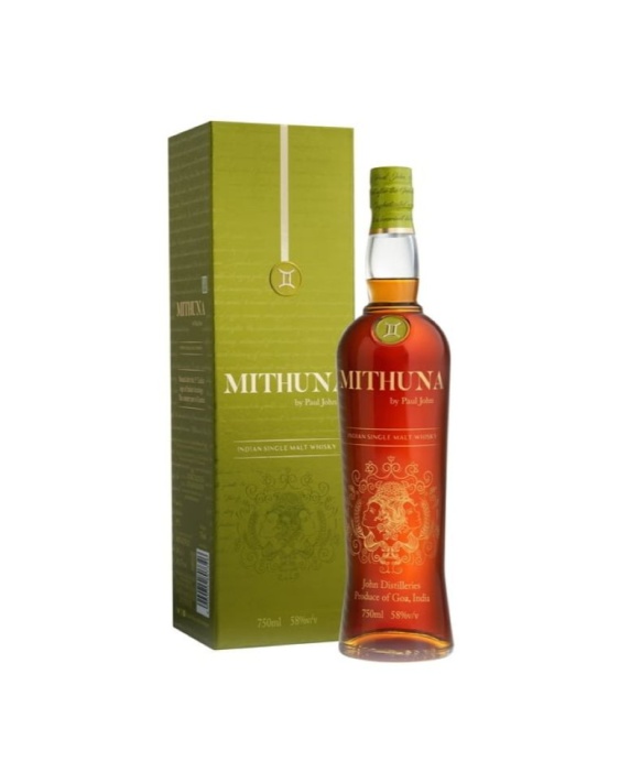 Whisky Paul John Mithuna Sous Étui 70cl 58%