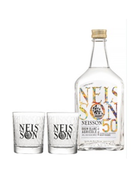 NEISSON Geschenkset Ti-Punch Blanc & 2 Gläser 70cl 50%