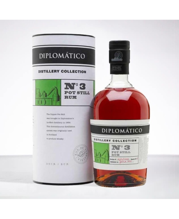 Rum Diplomatico Distillery Collection N°3 Pot Still Rum 70cl 47%