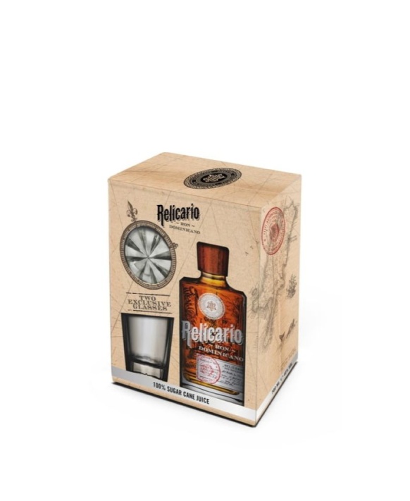 Rhum Coffret Relicario Superior (70Cl) + 2 Verres 70cl 40%