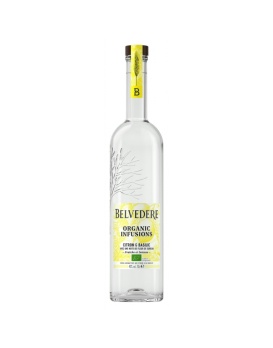 Belvedere Organic Infusion Wodka Flasche Zitrone & Basilikum 40% 70cl