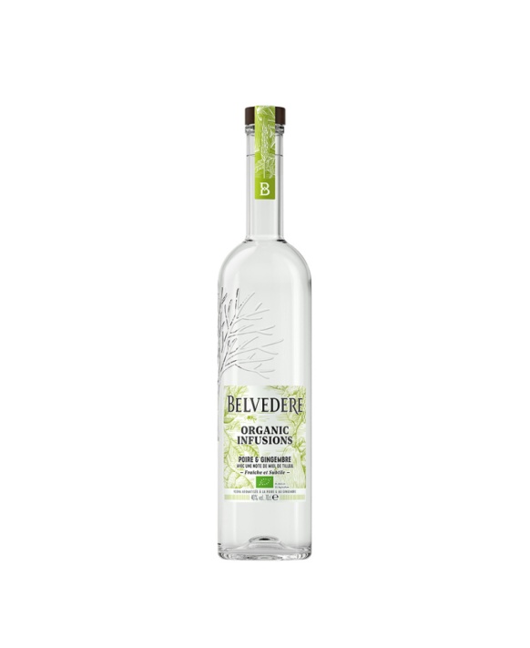 Vodka Belvedere Organic Infusion Bouteille Poire & Gingembre 40% 70cl