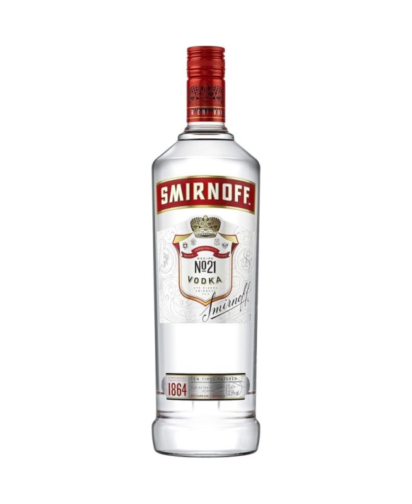 Vodka Smirnoff 21 Red Litre 37.5% 100cl