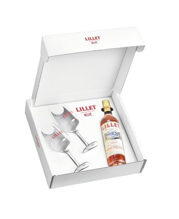 Lillet Rosé + 2 Gläser