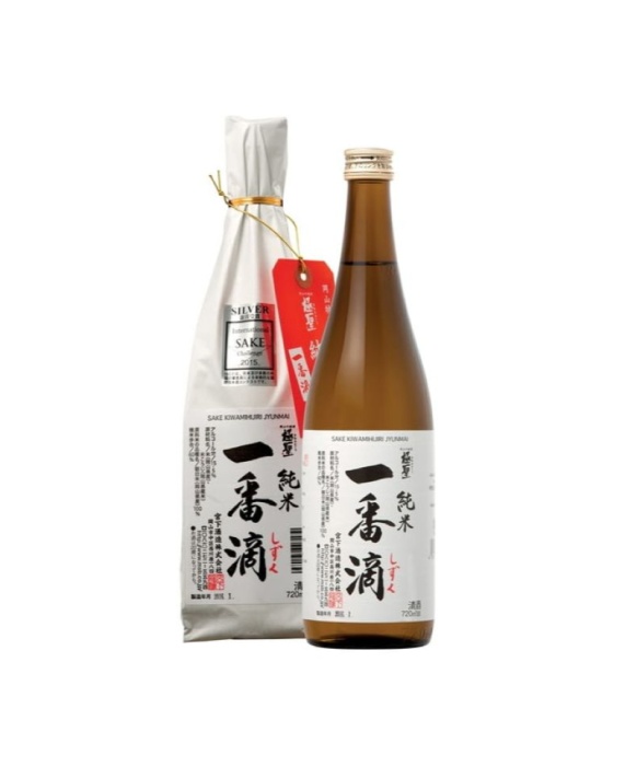 Sake Saké Ichiban Shizuku Sous Enveloppe Papier 72cl 15,5%