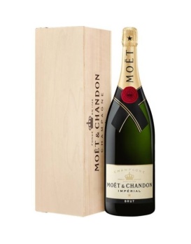 Champagner Moet & Chandon Imperial Jeroboam in Holzkiste 12% 300cl