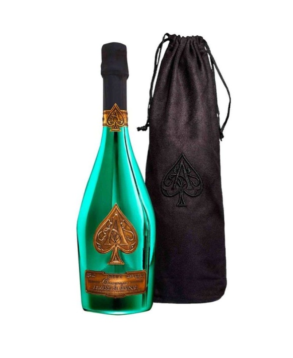 Champagner Armand de Brignac Brut Green Flasche im Beutel 12,5% 75cl