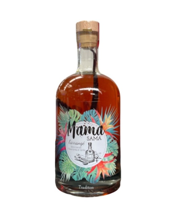 Arrangierter Rum Mama Sama Bandelholz Tonka Vanille 450cl 32%.