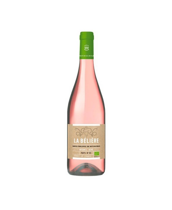 Vin Baron Philippe de Rothschild La Bélière Bio Rosé - certifié FR BIO 10 Vin de Pays d'Oc 2021 75cl 12%