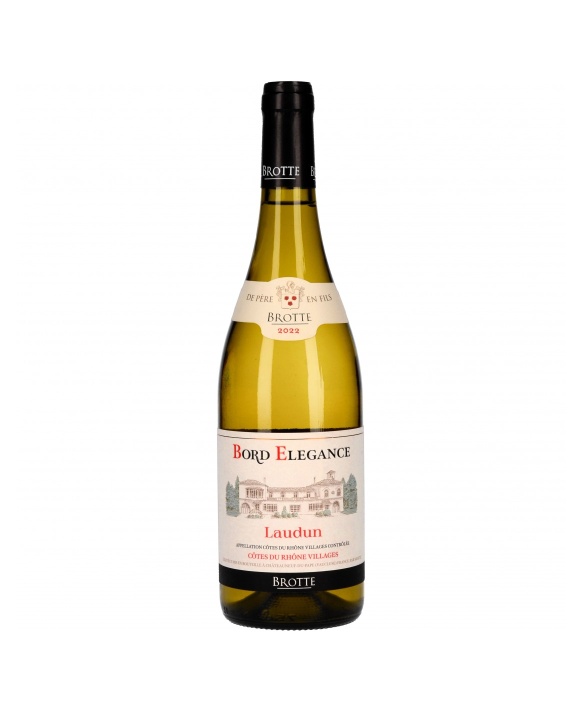 Vin Bord Elégance blanc, AOC Côtes de Rhône Villages 2022 75cl 14%