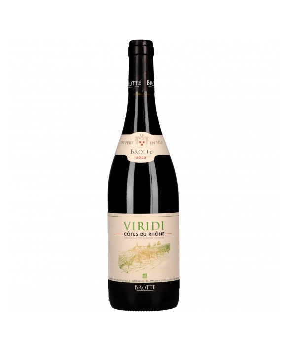 Vin Viridi Rouge Bio FR-Bio-09, AOC Côtes de Rhône 2022 75cl 14%