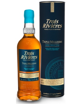 Rum Trois Rivières Triple Vintage 2006 - 2014 - 2016 Tube 70cl 42%