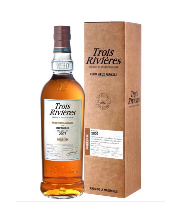 Rhum Trois Rivières Single Cask 2007 Etui 70cl 42%