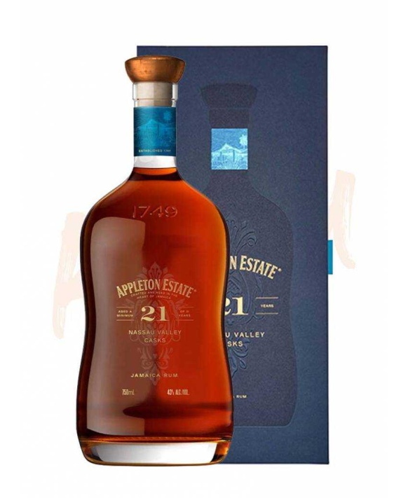 Rhum Appleton Estate 21 ans Nassau Valley Casks coffret 70cl 43%