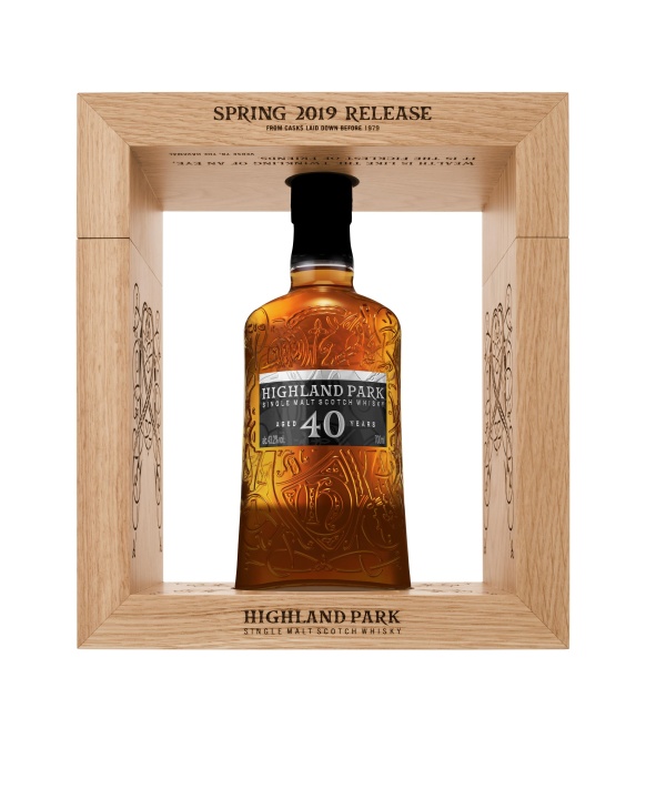 Highland Park Single Malt Scotch Whisky – 40 Jahre alt – Holzkiste – 43,2 % 70 cl 43,2 %