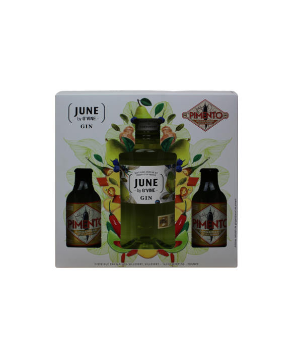 Gin Poire Coffret + 2 Pimento Maison VILLEVERT 70cl 37,5%