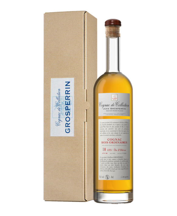 Cognac GROSPERRIN 10 ans Bois Ordinaires Ile Oleron  70cl 56,6%