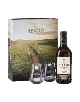 Rhum Abuelo 12 Ans Coffret 2 Verres 70cl 40%