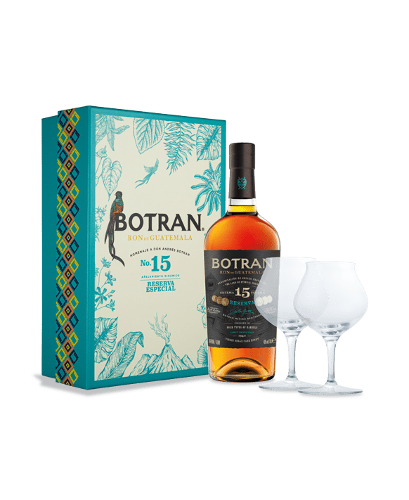 Rhum Botran N°15 Coffret 2 Verres 70cl 40%