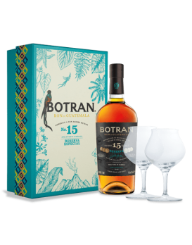 Rhum Botran N°15 Coffret 2 Verres 70cl 40%