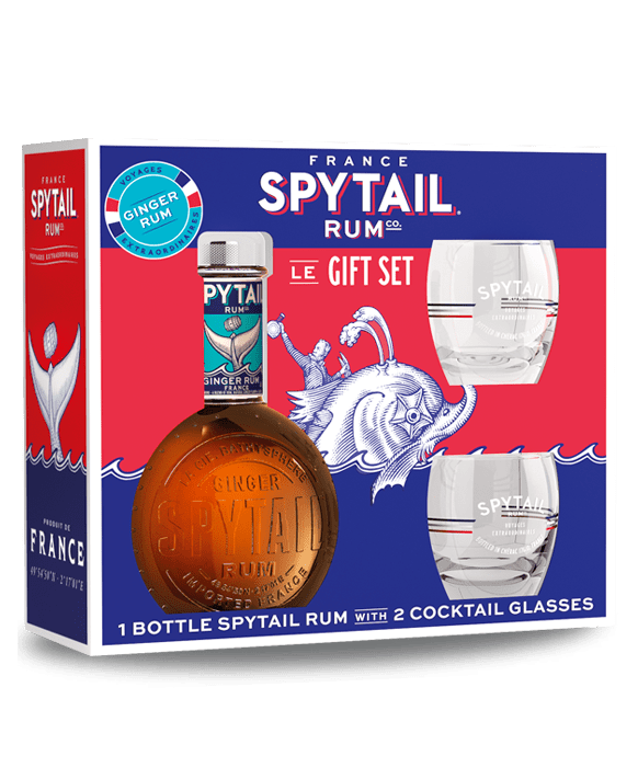 Rum Spytail Box mit 2 Gläsern 70cl 40%