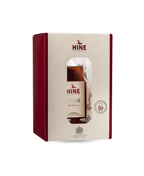 Cognac Hine Rare Box mit 2 Gläsern 70cl 40%