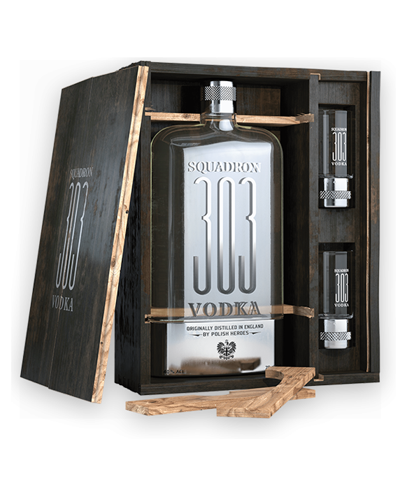 Vodka Squadron 303 Coffret “Squadron Leader” 70cl 40%