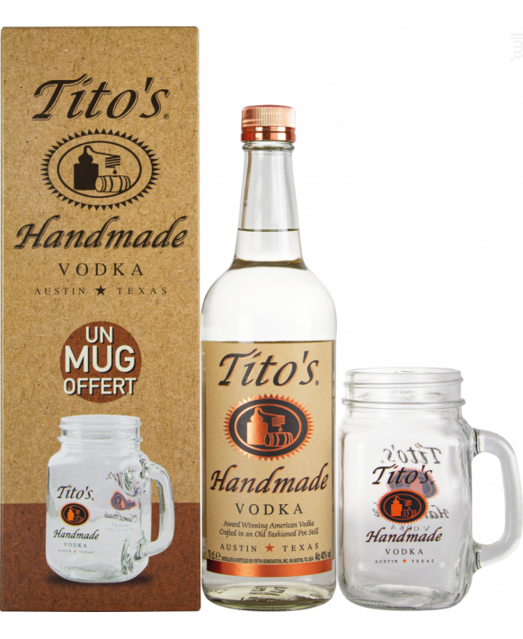 Vodka Tito’S Handmade Vodka + 1 Mug 70cl 40%