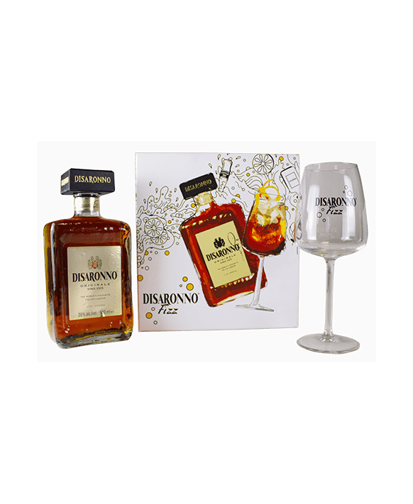 Amaretto Disaronno Fizz Box 1 Glas 50cl 28%