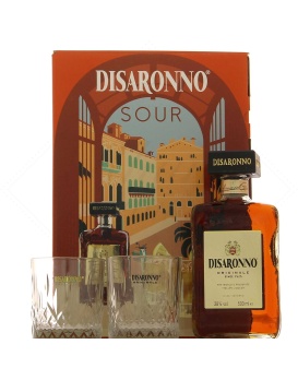 Amaretto Disaronnno Box mit 2 Gläsern 50cl 28%