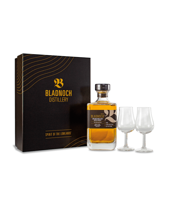 Bladnoch Vinaya Whisky Box Set mit 2 Gläsern 70cl 46,7%