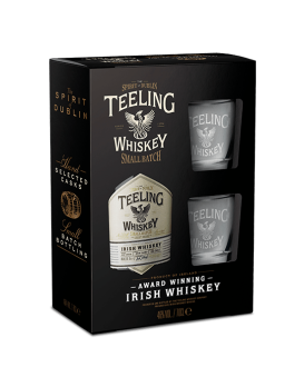 Coffret Whisky Teeling Small Batch Blended Whiskey Coffret Carton 2 Verres 70cl 46%