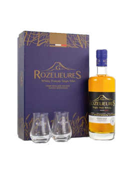 Coffret Whisky Rozelieures Origine Collection Coffret 2 Verres 70cl 40%