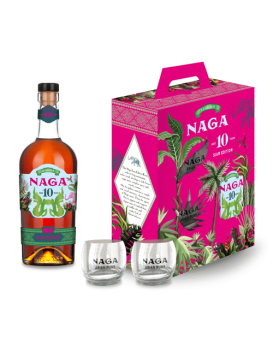 Naga Rum Box Siam Edition Box 2 Gläser 70cl 40%