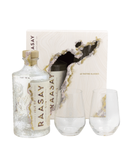 Coffret Gin Isle Of Raasay Gin Coffret 2 Verres 70cl 46%