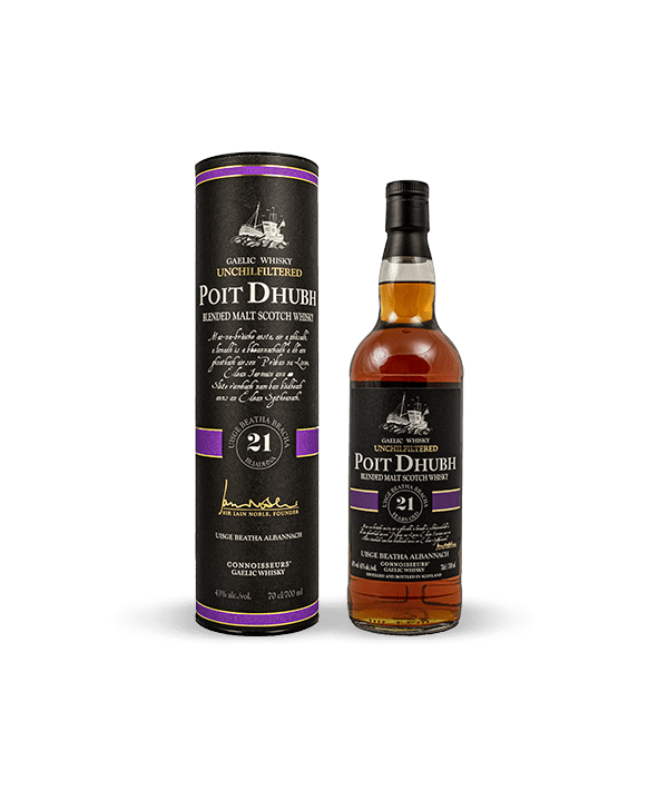 Poit Dhubh 21 Years Old – Blended Malt – 21 Years Old 70cl 43%