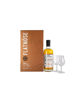 Flatnöse Blend Box mit 2 Gläsern 70cl 43%