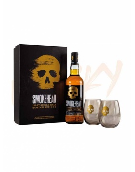 Smokehead Coffret 2 Verres 70cl 43%