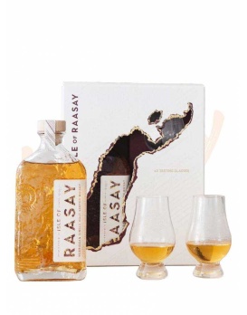 Isle Of Raasay Signature Single Malt Box mit 2 Gläsern 70cl 46,4%