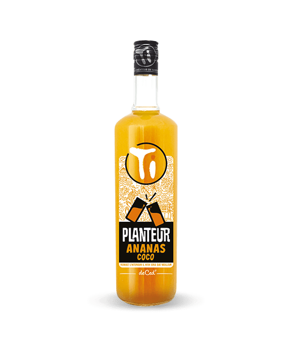 Ananas-Kokosnuss-Pflanzenmischung aus Fruchtsaft und landwirtschaftlichem Rum 100 cl 12,9 %