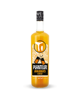 Ananas-Kokosnuss-Pflanzenmischung aus Fruchtsaft und landwirtschaftlichem Rum 100 cl 12,9 %