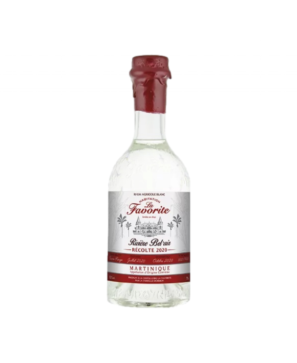 La Favorite Rivière Bel’Air Récolte 2020 Rhum Blanc 70cl 53%